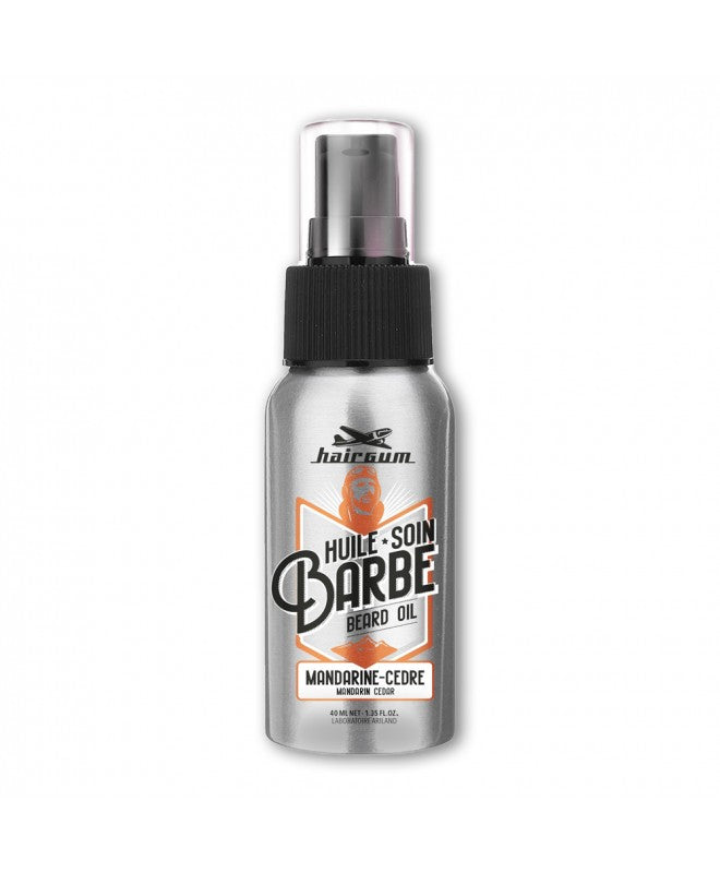 Huile de soin Barbe Mandarine Cèdre Hairgum 40ml
