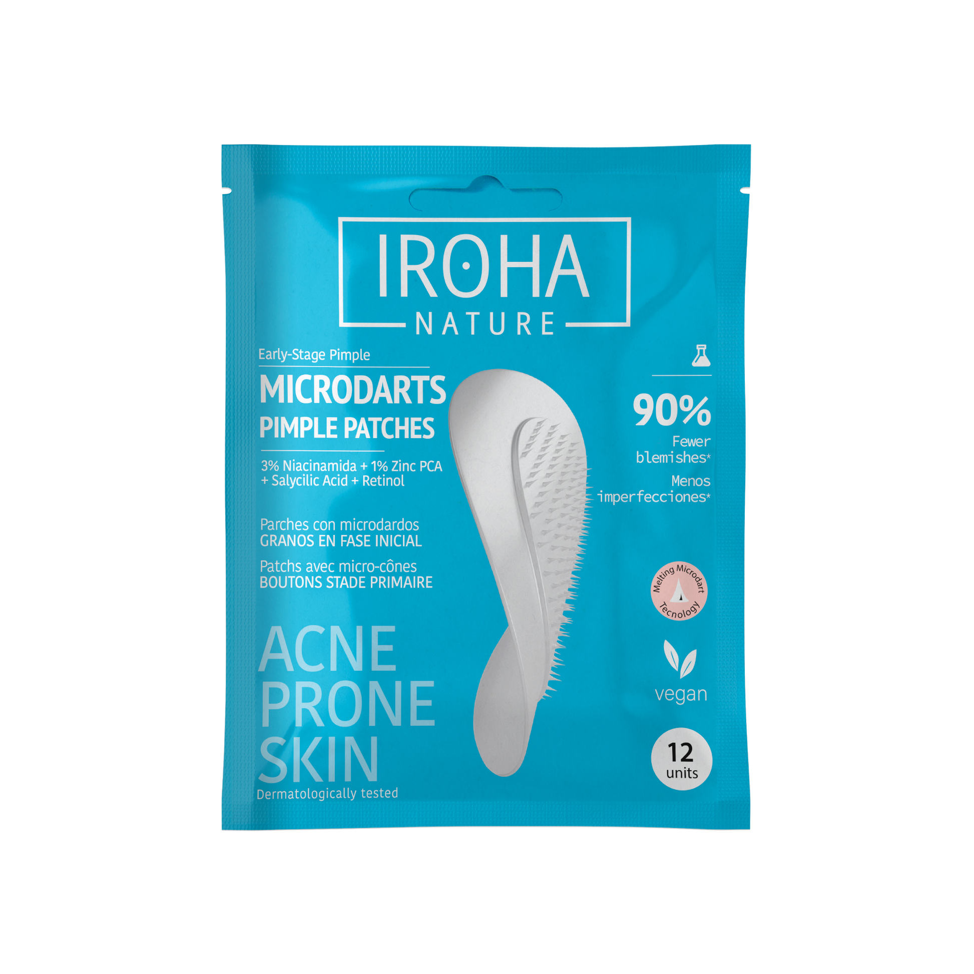 Patchs micro-aiguilles anti-imperfections IROHA