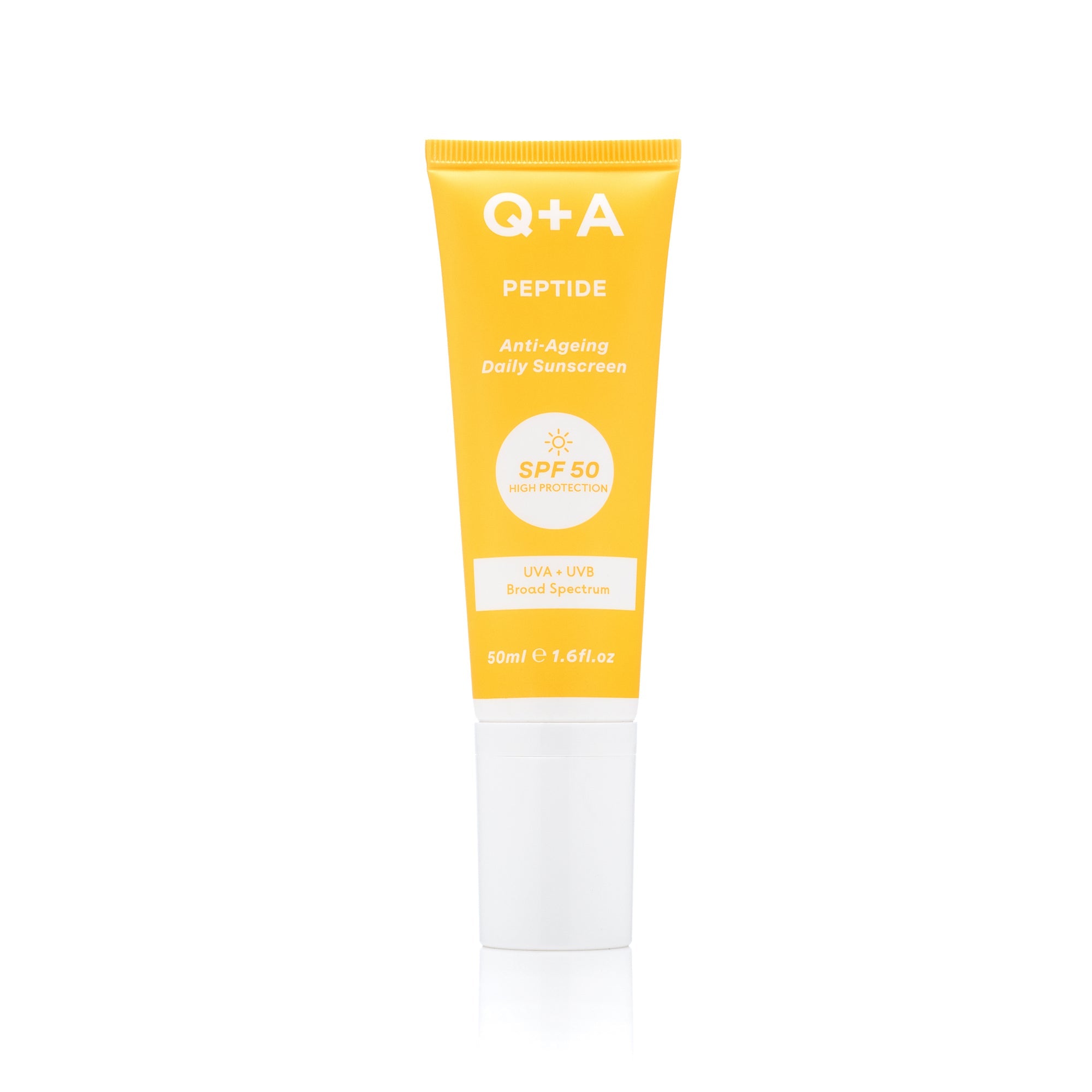 Crème solaire Peptides Q+A 50ml