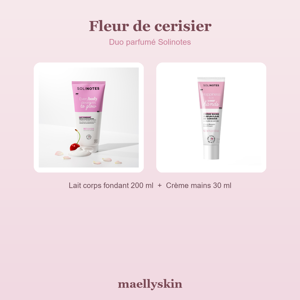 Duo parfumé Fleur de cerisier Solinotes