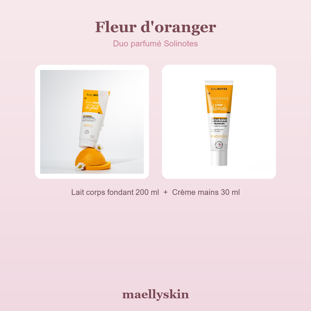 Duo parfumé Fleur d'oranger Solinotes
