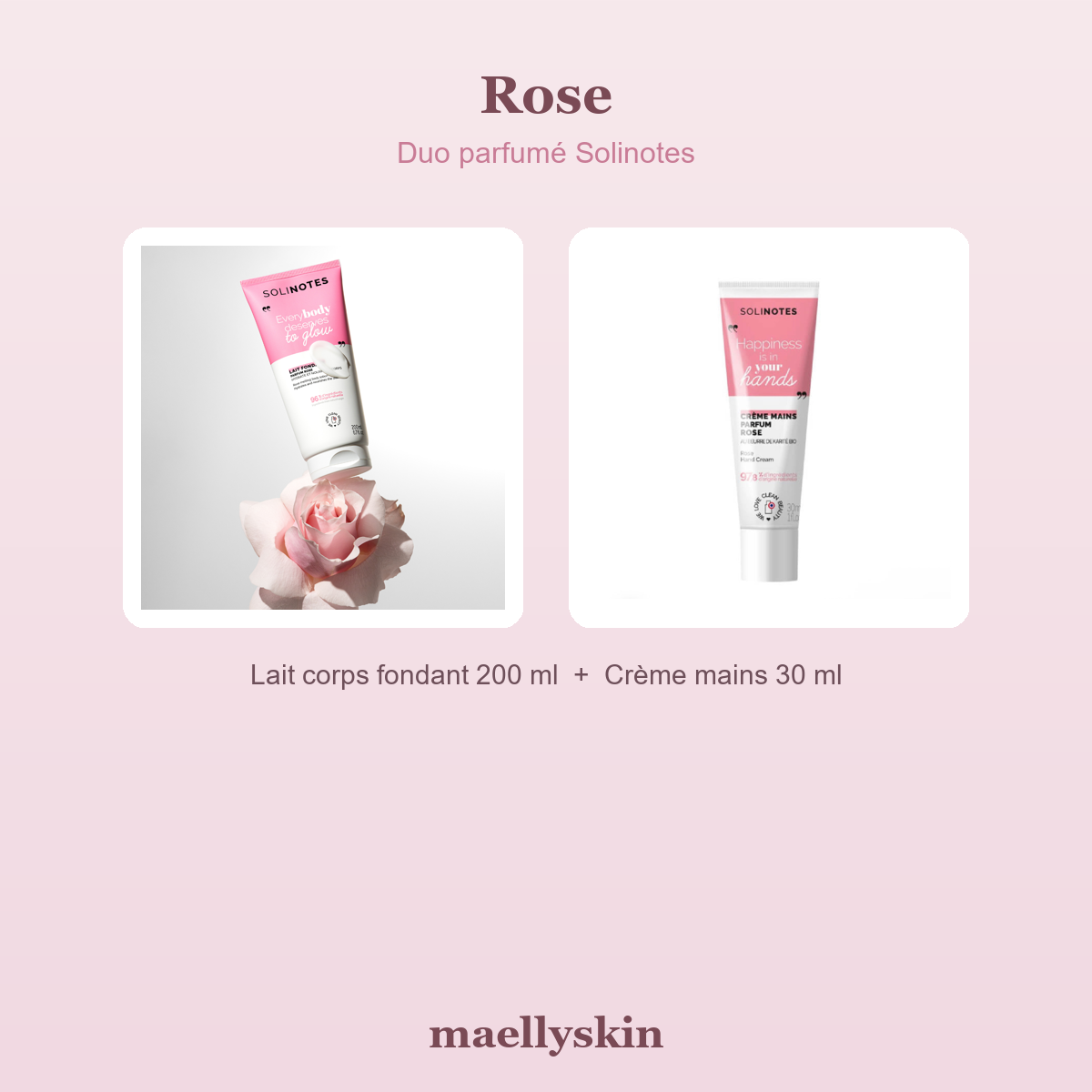 Duo parfumé Rose Solinotes