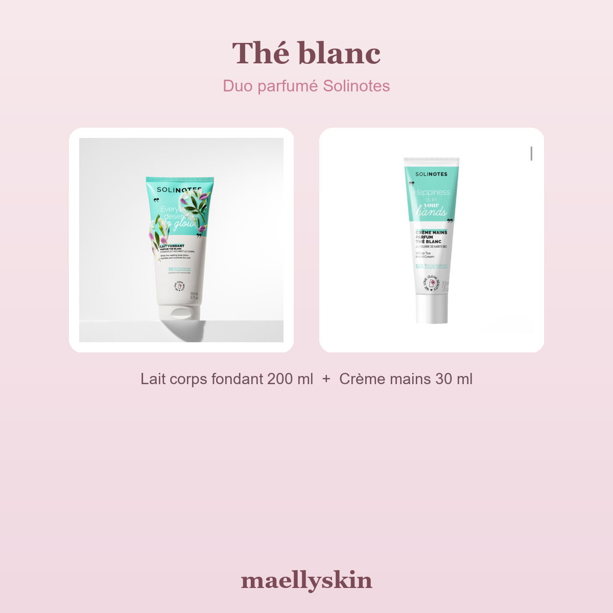 Duo parfumé Thé blanc Solinotes