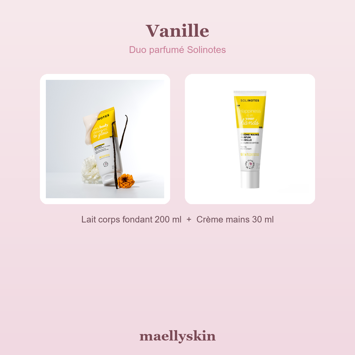 Duo parfumé Vanille Solinotes