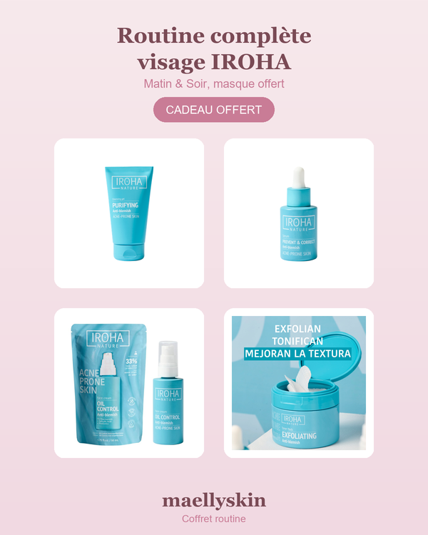 Routine complète visage IROHA, Matin & Soir
