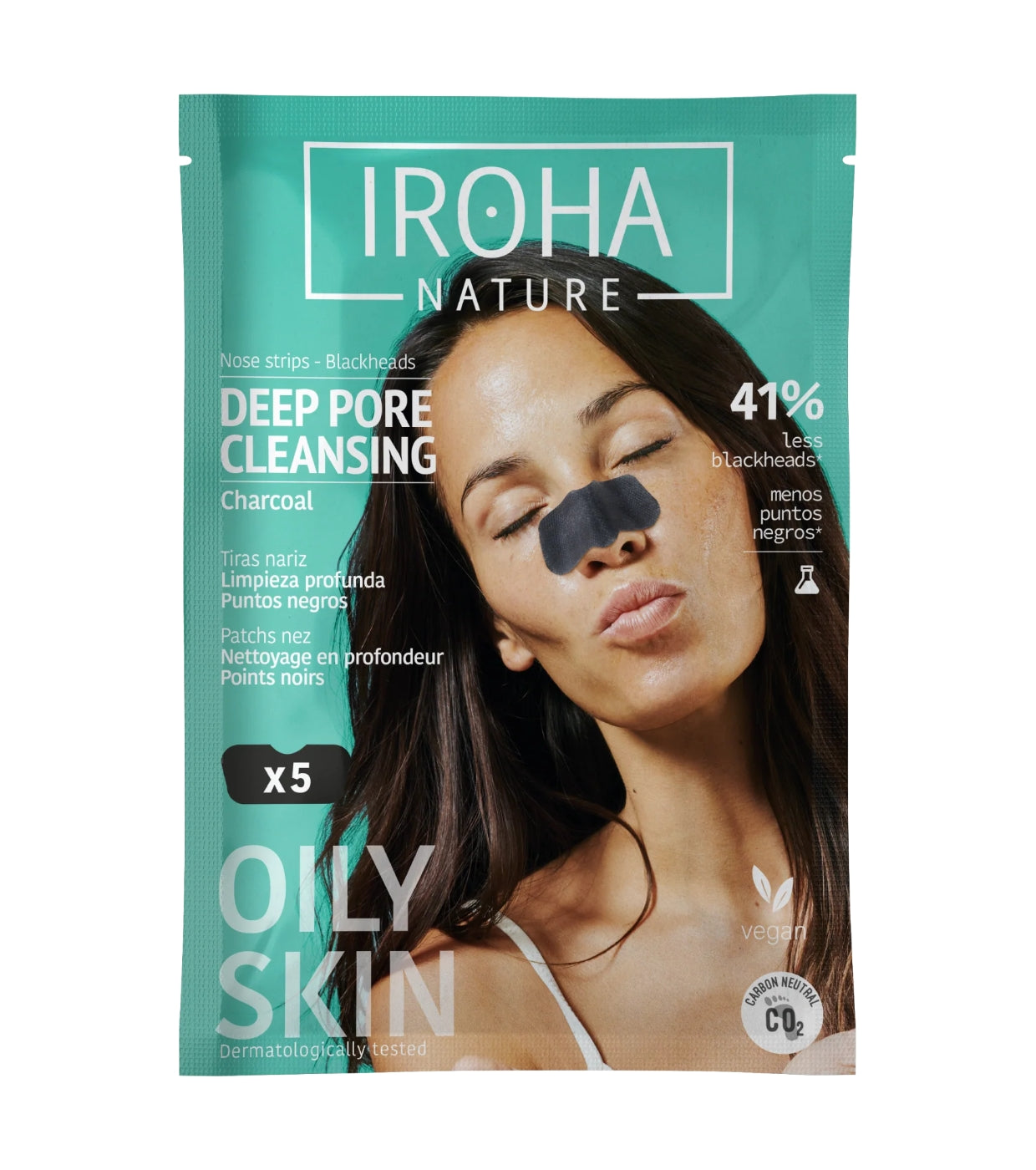 Patchs purifiants nez anti-points noirs IROHA